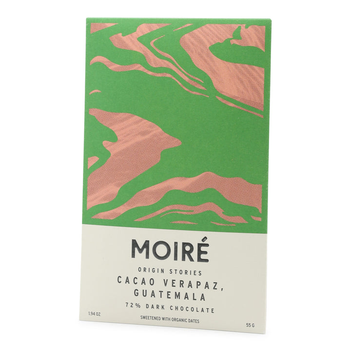 Moiré Chocolate Cacao Verapaz, Guatemala 72%  Dark Chocolate