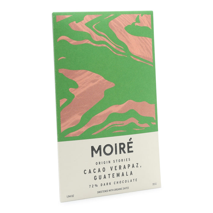 Moiré Chocolate Cacao Verapaz, Guatemala 72%  Dark Chocolate