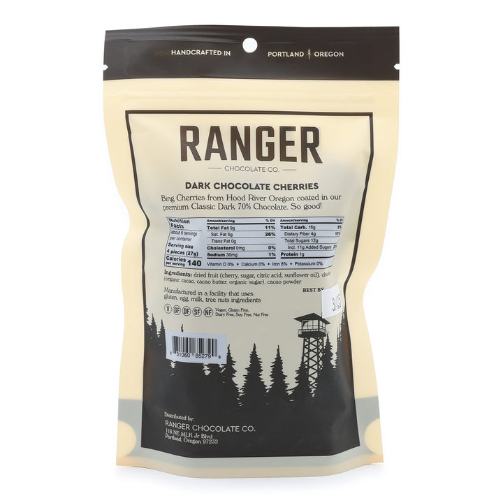 Ranger Chocolate Covered Cherries back