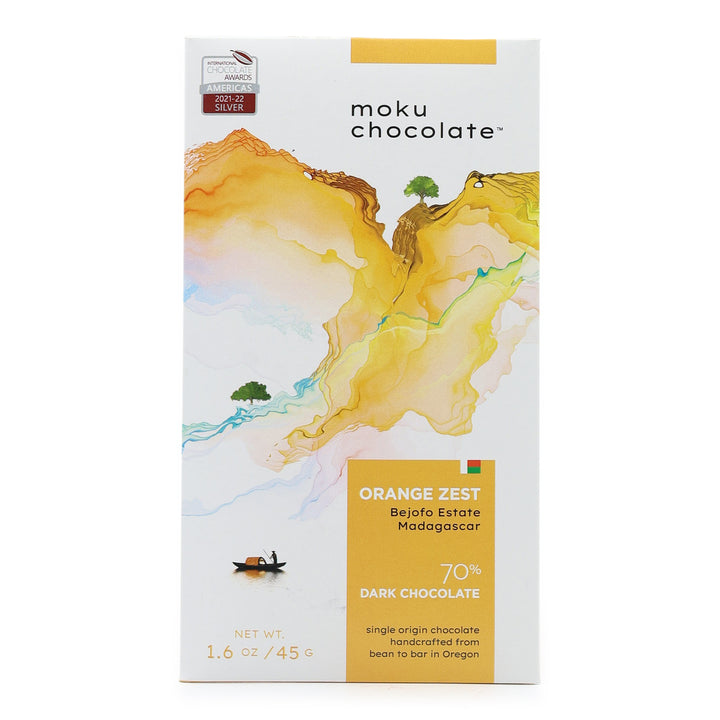 Moku Chocolate Bejofo Estate Madagascar 70% Dark Chocolate with Orange Zest