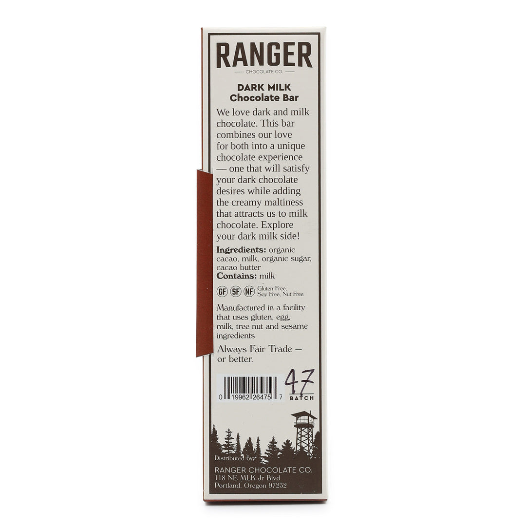 Ranger Dark Milk Chocolate back