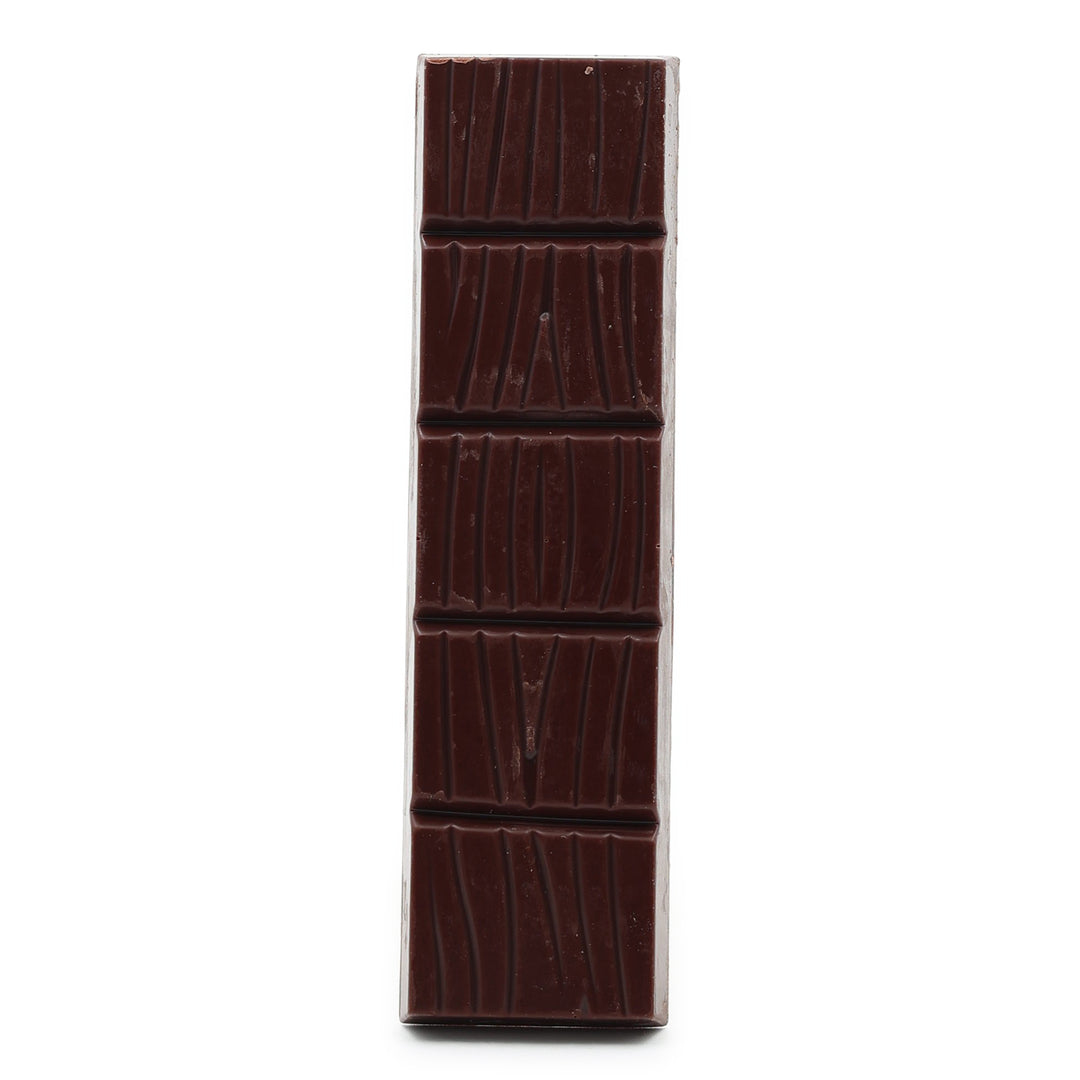 Woodblock Peru 70% Dark Chocolate unwrapped