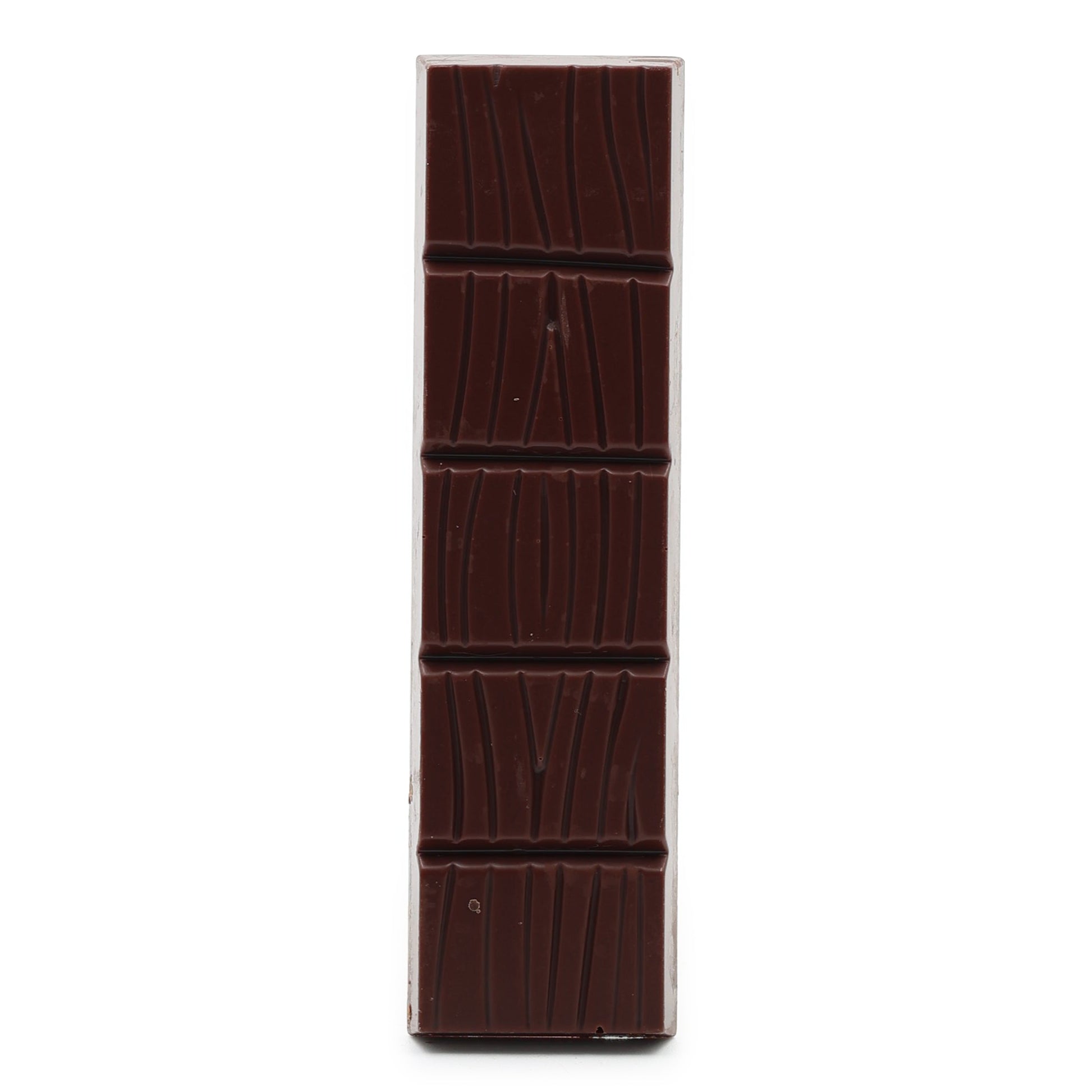 Woodblock Dark Milk Chocolate unwrapped
