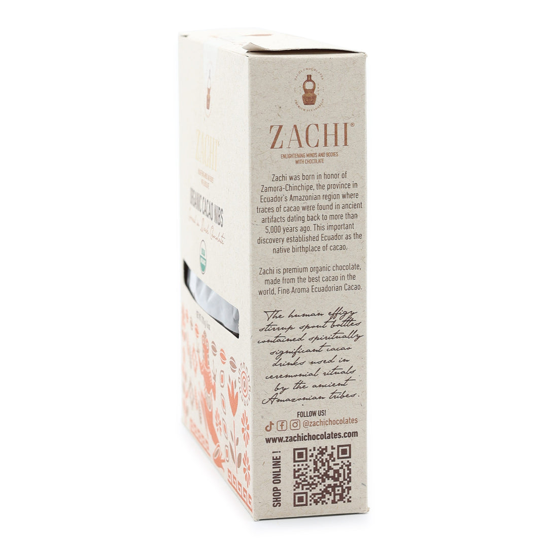 Zachi Chocolates Organic Cacao Nibs Covered in Chocolate