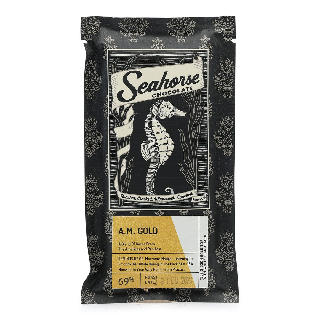 Seahorse Chocolate A.M. Gold 69% Dark Chocolate