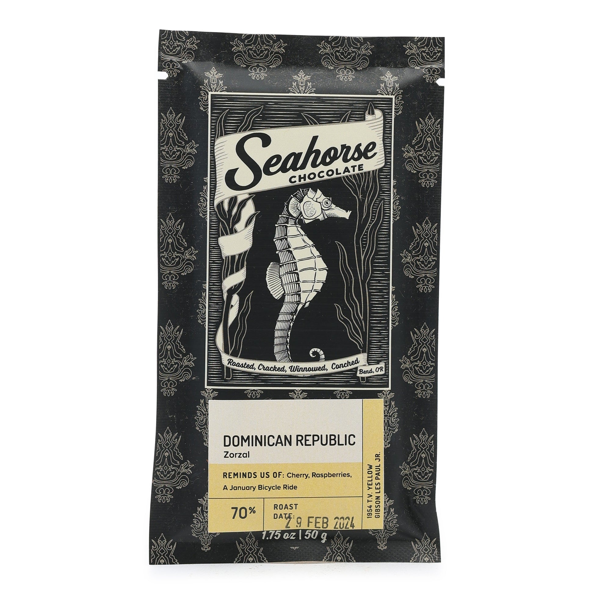 Seahorse Dominican Republic 70% Dark Chocolate