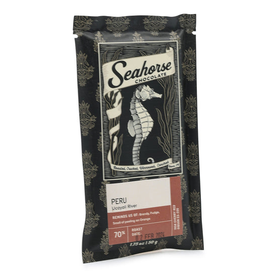 Seahorse Chocolate Peru Ucayali River 70% Dark Chocolate