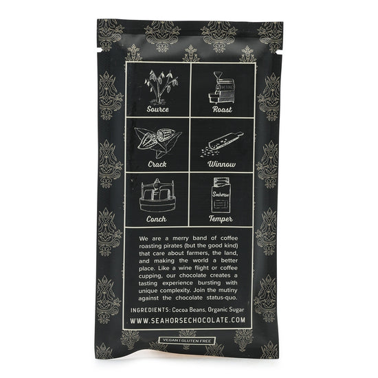 Seahorse 65% Dark Coconut Milk Chocolate back
