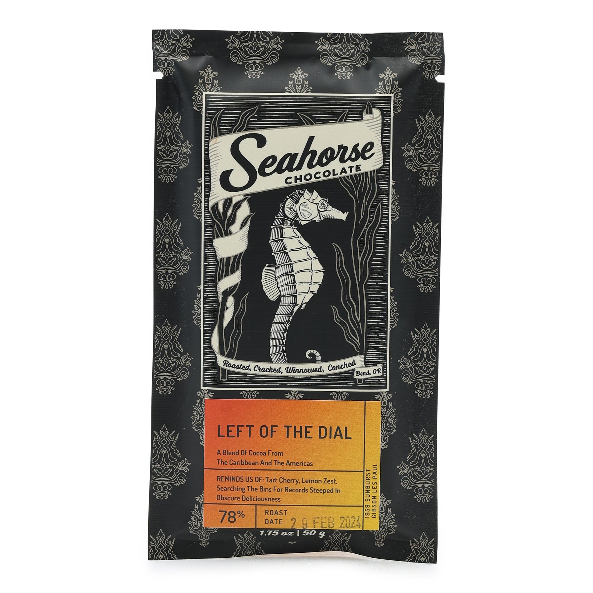 Seahorse Chocolate Left of the Dial 78% Dark Chocolate