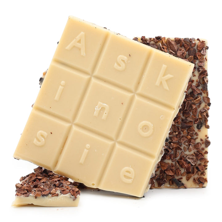 Askinosie Davao 34% White Chocolate with Nibs