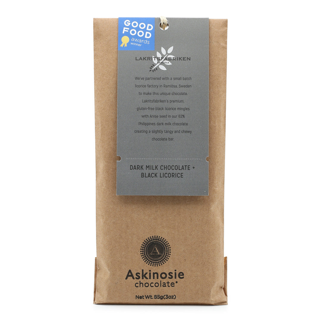 Askinosie Dark Milk Chocolate with Black Licorice