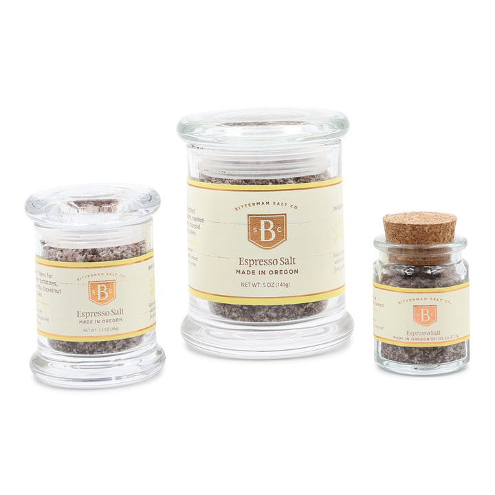 Bitterman's Espresso Flake Salt three sizes