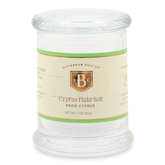 Cyprus Silver Flake Sea Salt large jar