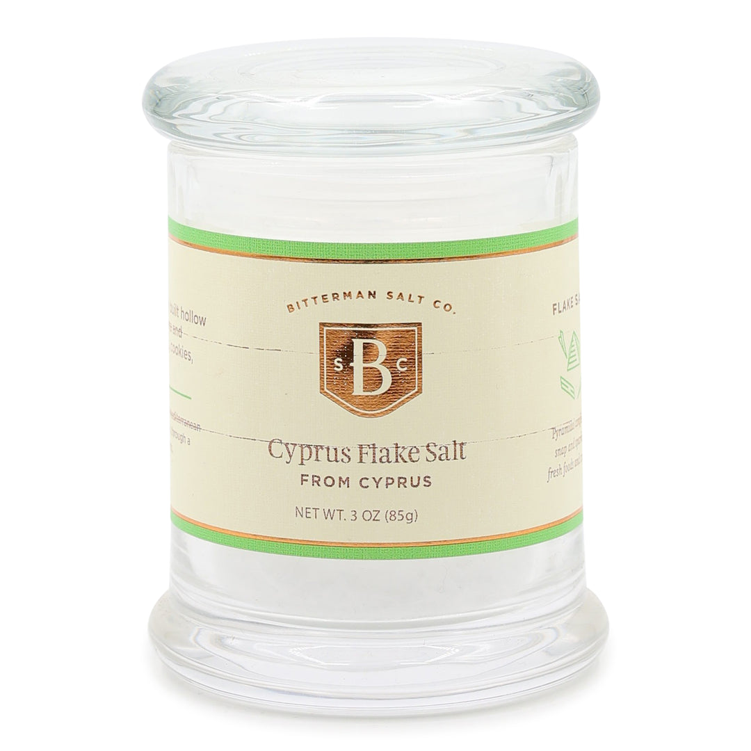 Cyprus Silver Flake Sea Salt large jar