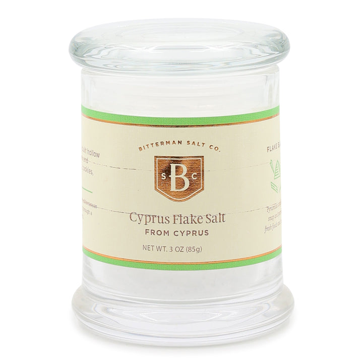 Cyprus Silver Flake Sea Salt large jar