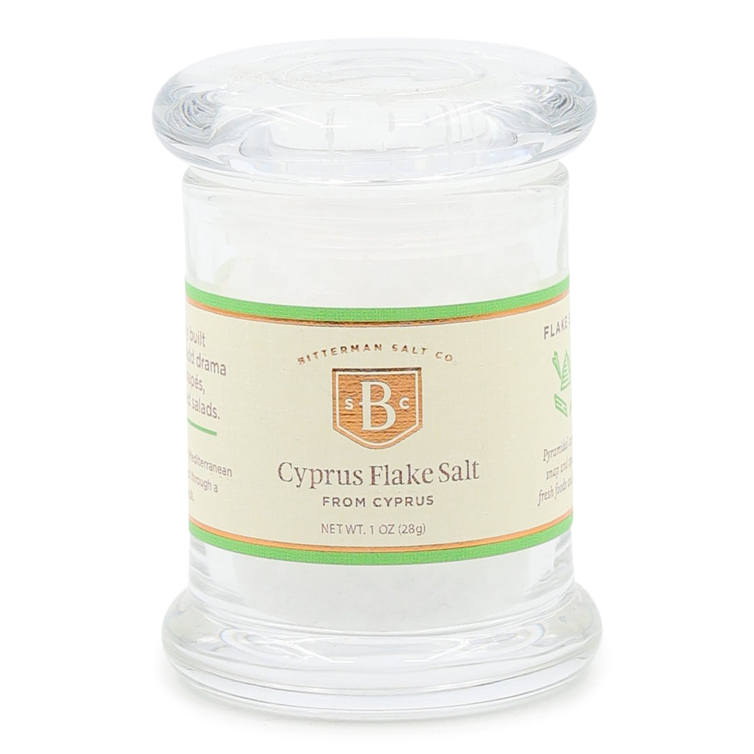 Cyprus Silver Flake Sea Salt small jar