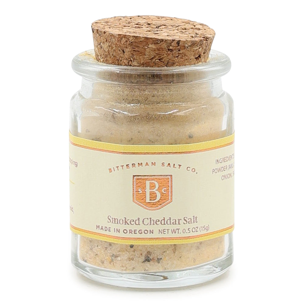 Bitterman's Smoked Cheddar Salt cork