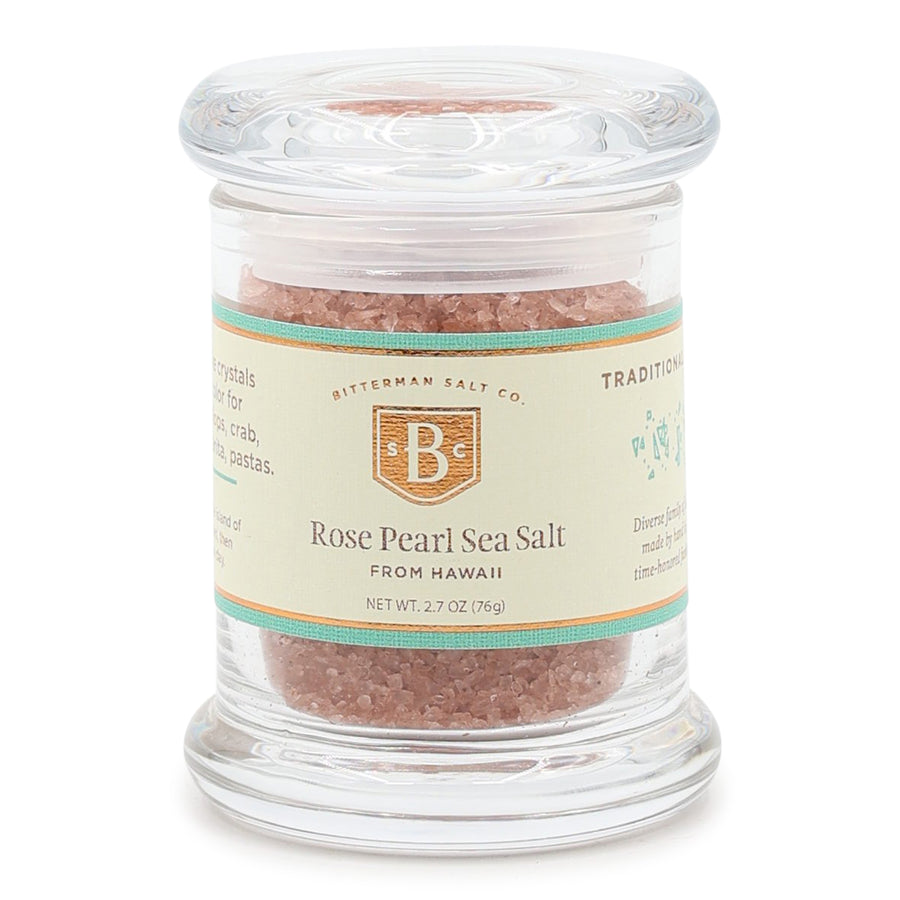 Rose Pearl Hawaiian Sea Salt small jar