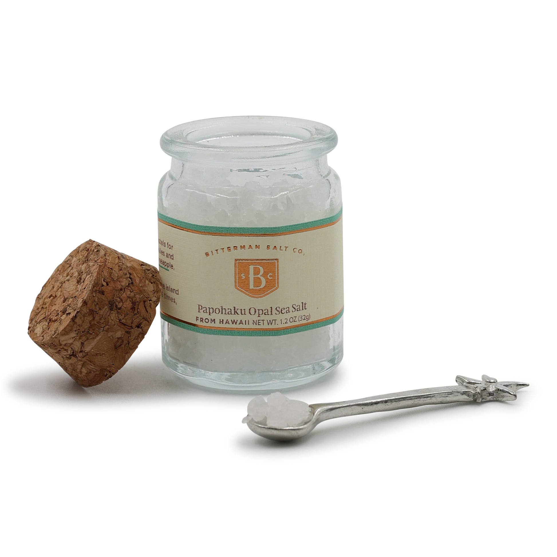Popohaku Opal - Hawaiian Sea Salt cork with spoon