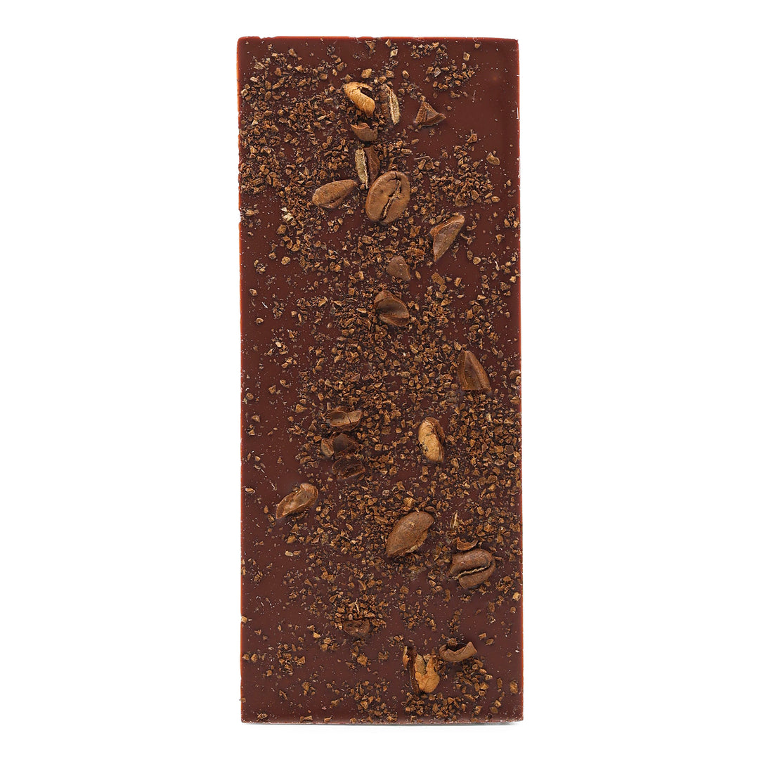 The Meadow Milk Chocolate with Roseline Coffee Colombian Pink Bourbon Coffee unwrapped