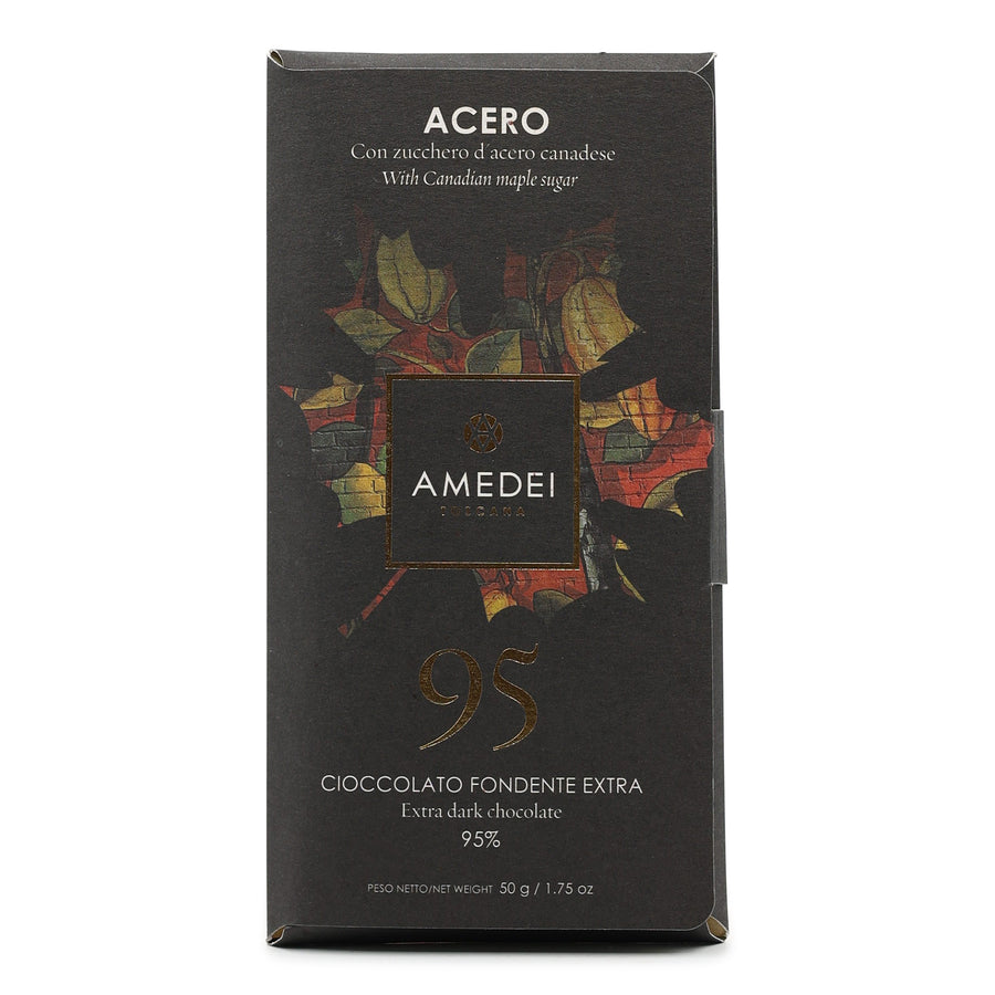 Amedei Acero 95% Dark Chocolate with Maple Sugar