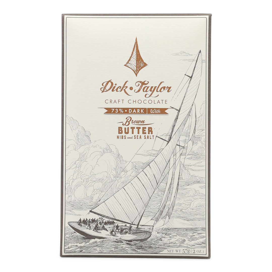 Dick Taylor Dark Chocolate with Brown Butter, Nibs and Sea Salt