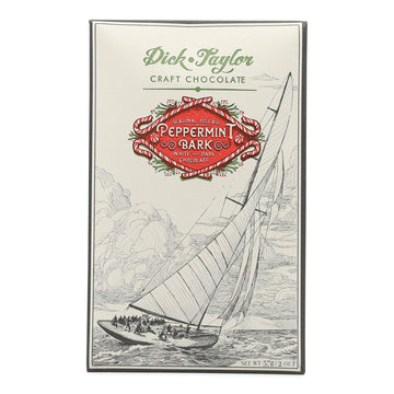 Dick Taylor Dark Chocolate Peppermint Bark with Dark and White Chocolate Bar