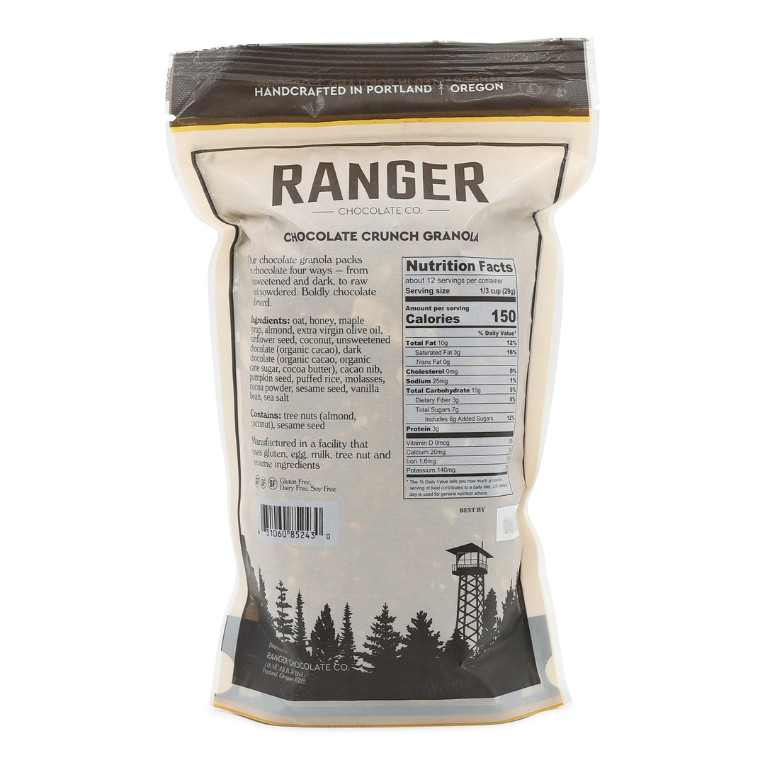 Ranger Chocolate Crunch Granola back