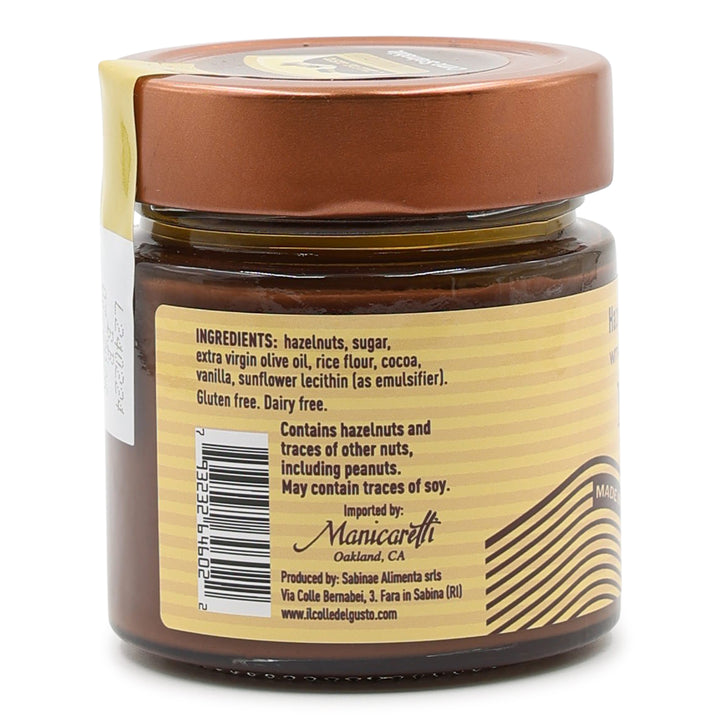 Sicilian Hazelnut Spread with Extra Virgin Olive Oil