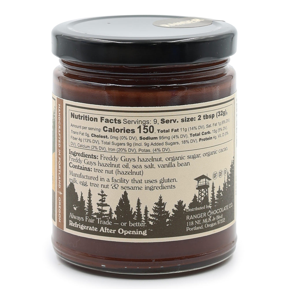 Ranger Gianduja Dark Chocolate Hazelnut Spread back