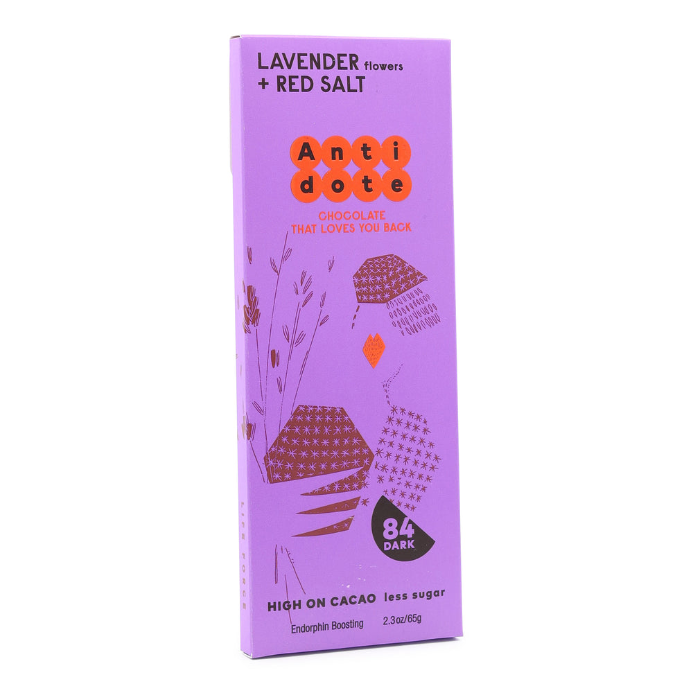 Antidote Dark Chocolate with Lavender and Red Salt