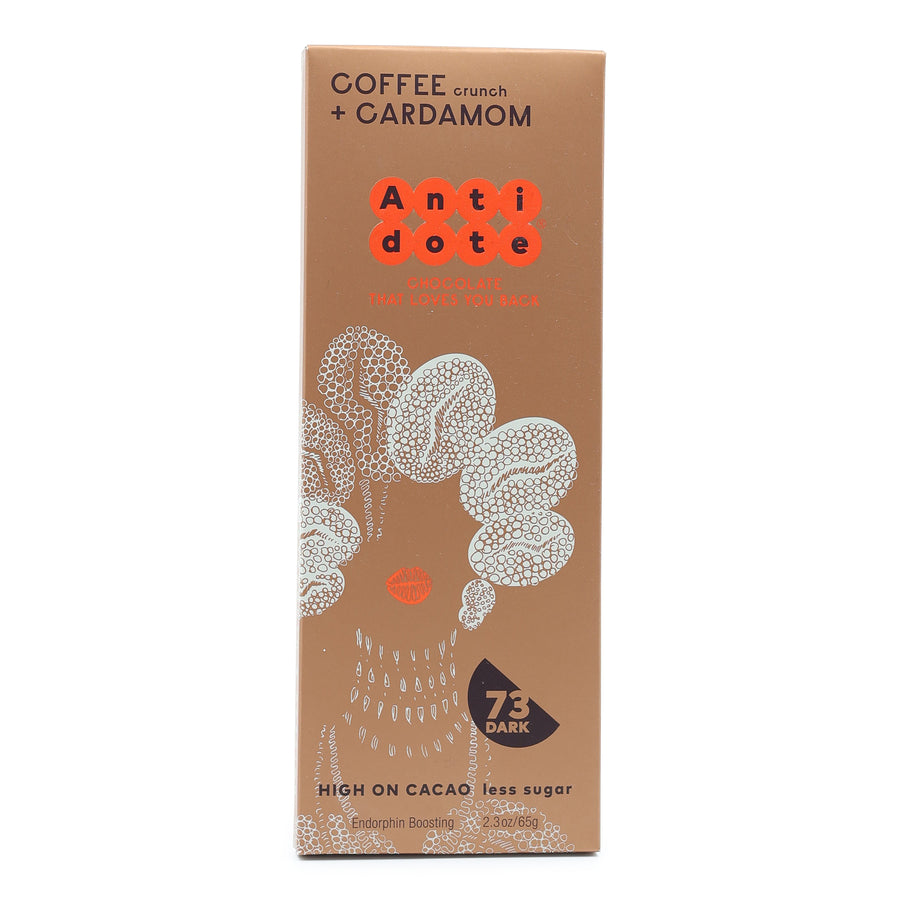 Antidote 73% Dark Chocolate with Coffee and Cardamom