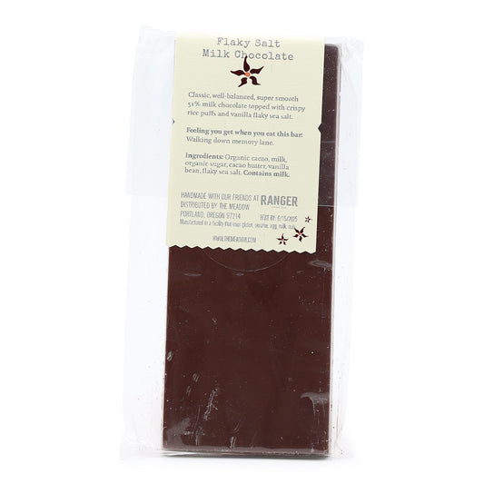 The Meadow Milk Chocolate with Flaky Sea Salt back