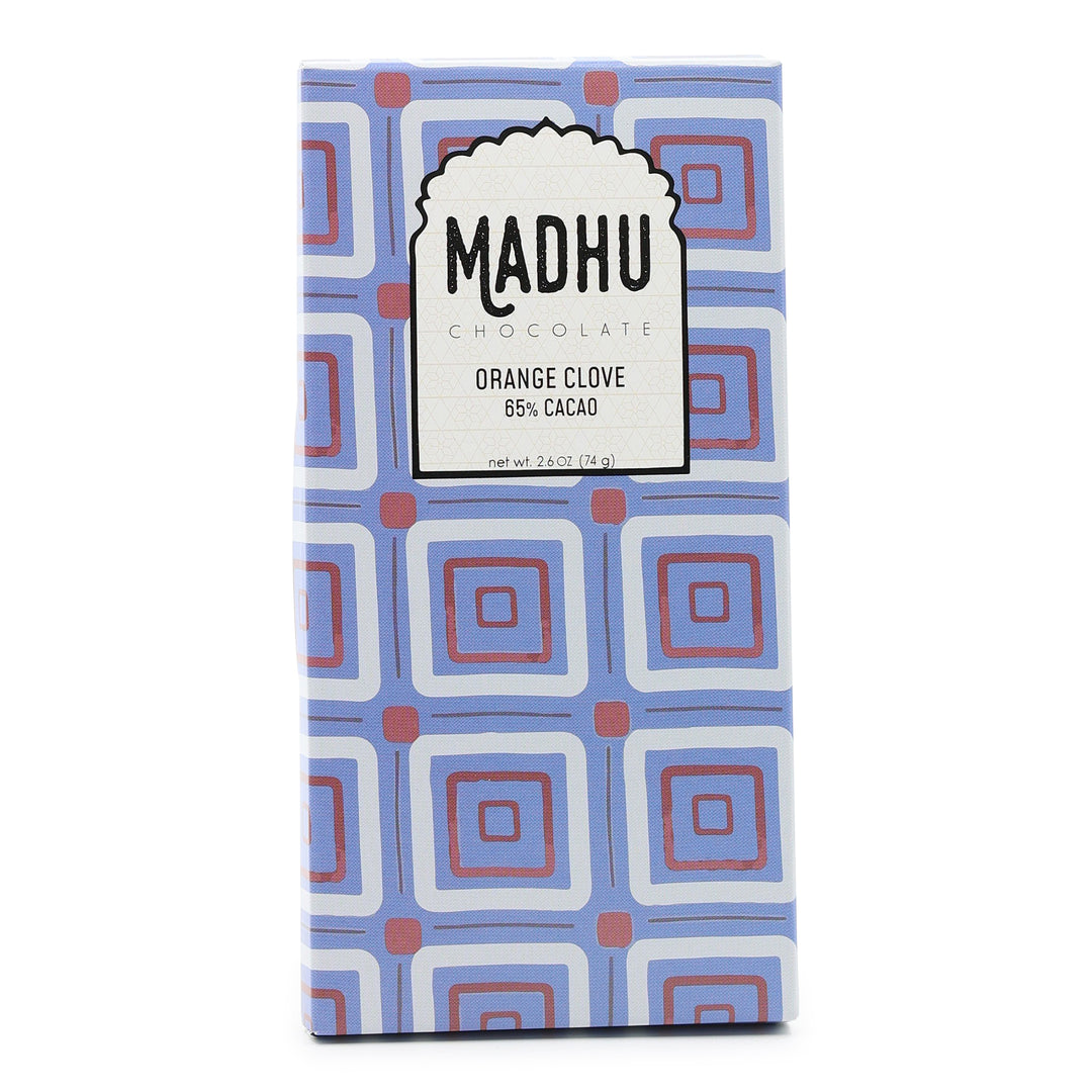 Madhu Chocolate 65% Dark Chocolate with Orange and Clove