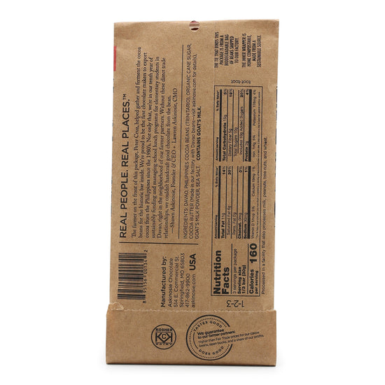 Askinosie Davao 62% Dark Milk Chocolate with Salt back