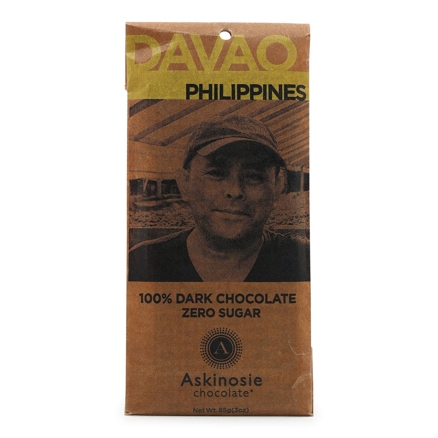 Askinosie Davao 100% Dark Chocolate