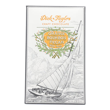 Dick Taylor 65% Dark Chocolate with Bourbon, Orange and Pecan