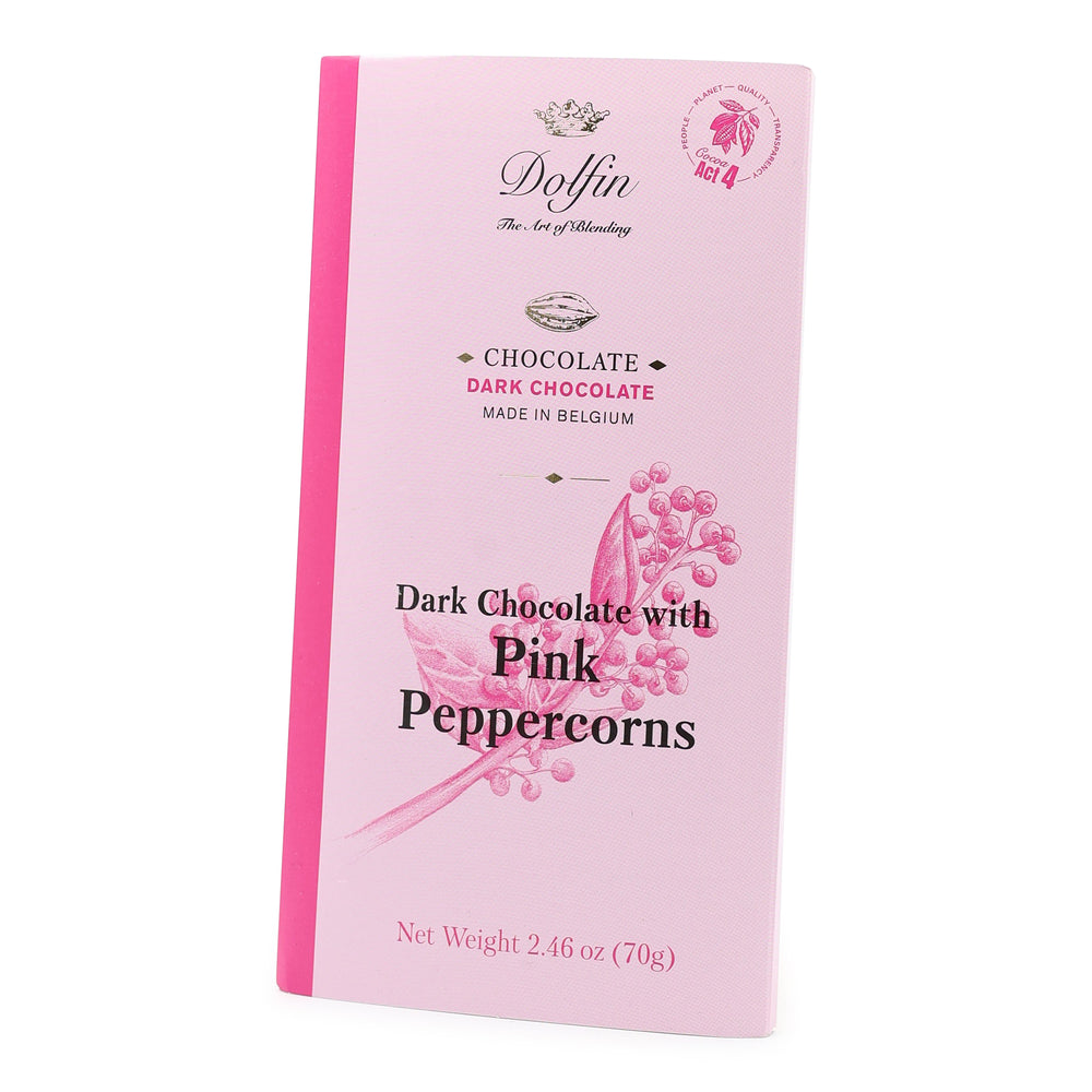 Dolfin 60% Dark Chocolate with Pink Peppercorns