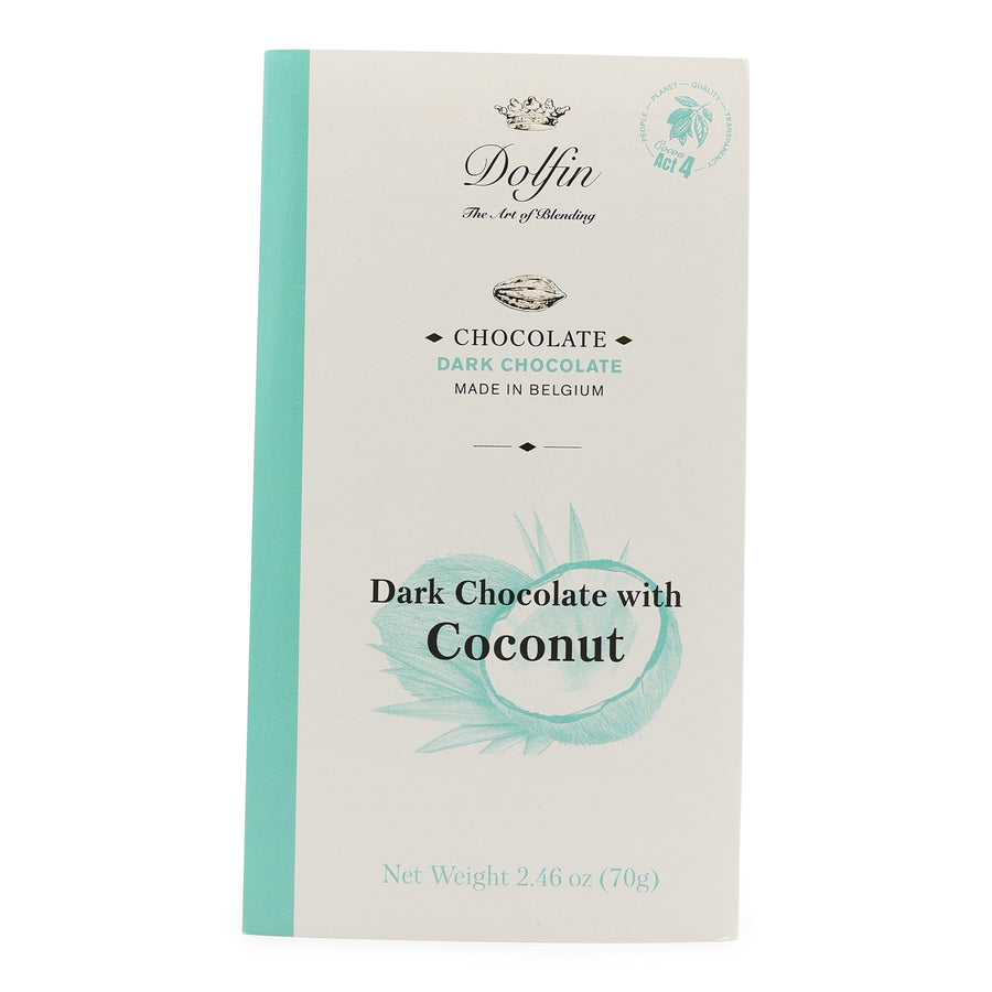 Dolfin 52% Dark Chocolate with Coconut