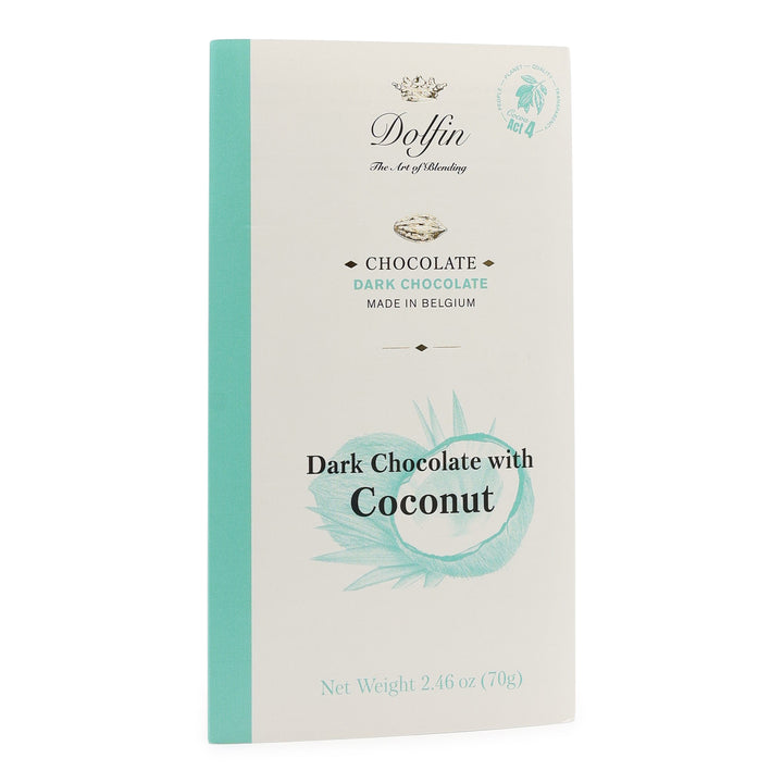 Dolfin 52% Dark Chocolate with Coconut