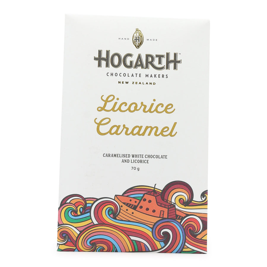 Hogarth Chocolate White Chocolate with Licorice Caramel