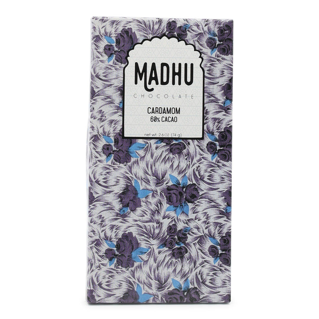 Madhu Chocolate 60% Dark Chocolate with Cardamom
