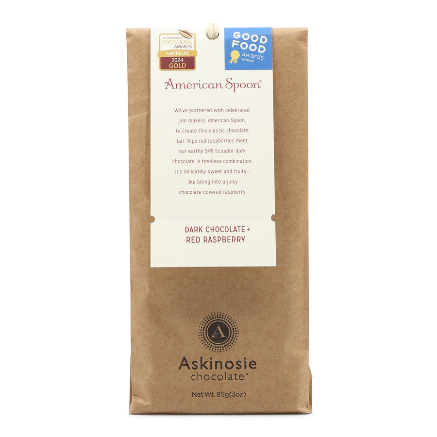 Askinosie Ecuador 54% Dark Chocolate with Red Raspberry