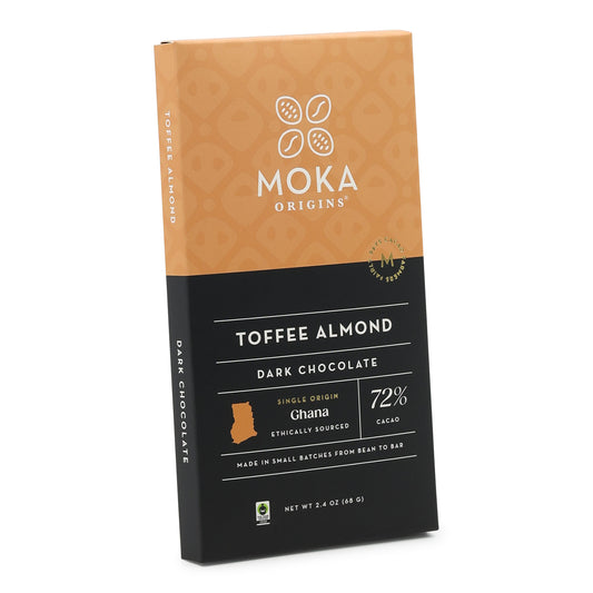 Moka Origins 72% Dark Chocolate with Toffee and Almond