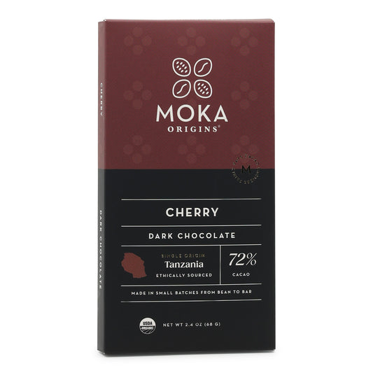 Moka Origins 72% Dark Chocolate with Cherry