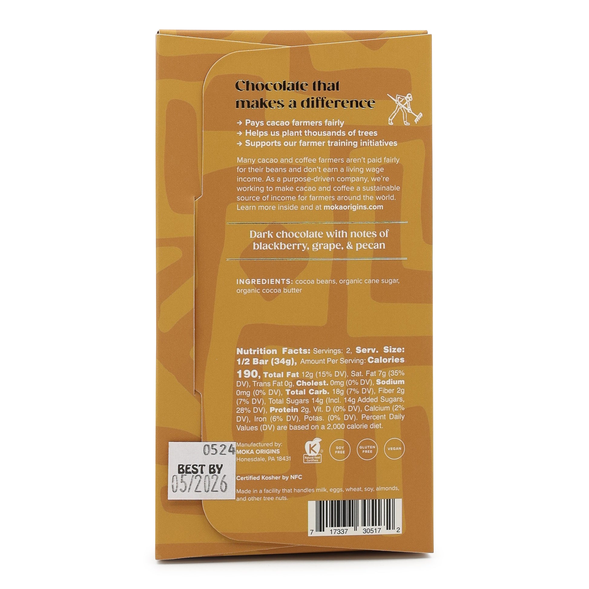 Moka Origins Mexico 60% Dark Chocolate