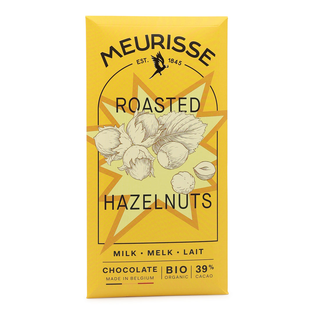 Meurisse 39% Milk Chocolate with Roasted Hazelnuts