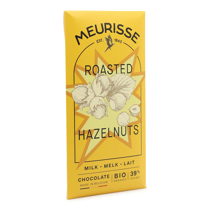 Meurisse 39% Milk Chocolate with Roasted Hazelnuts