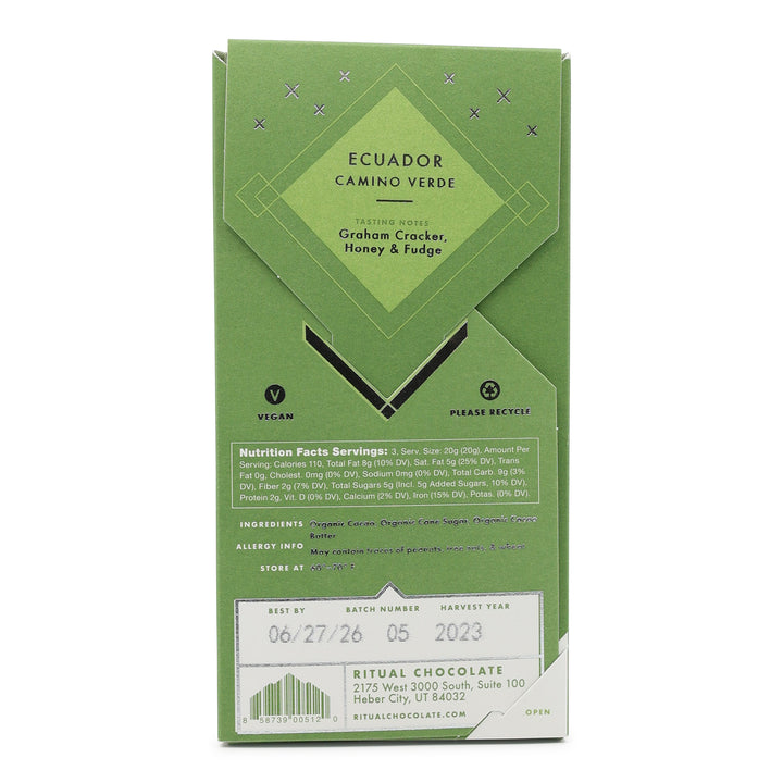 Ritual Ecuador 75% Dark Chocolate