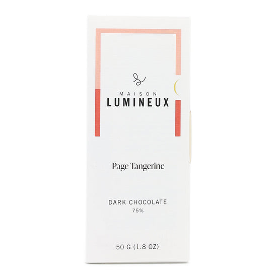 Maison Lumineux 75% Dark Chocolate with Page Tangerines